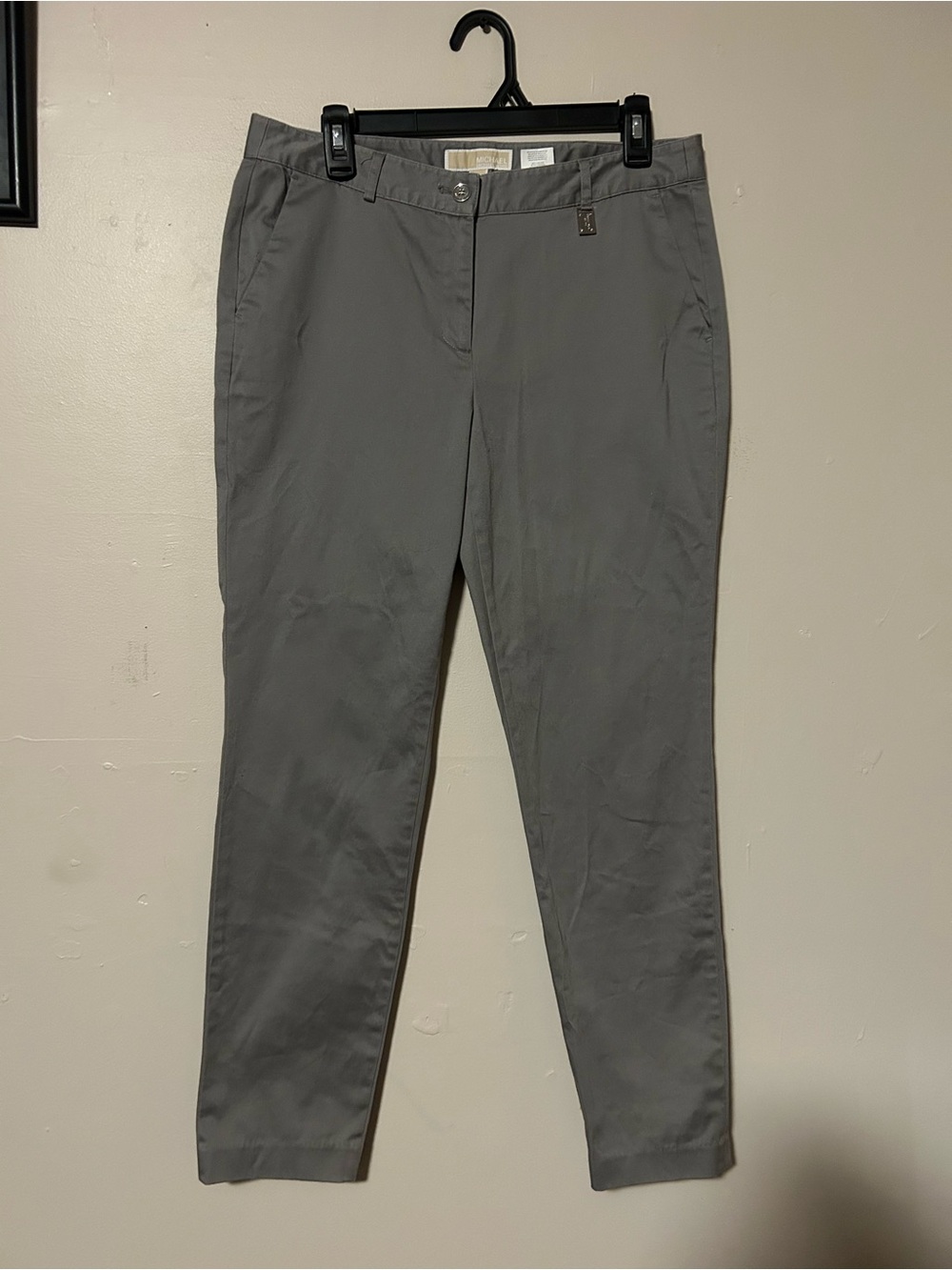Michael Kors Gray Straight-Leg Trousers